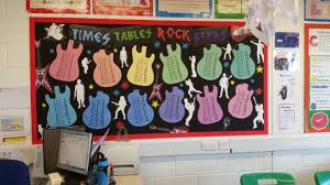 Slough An Eton School Times Tables Rock Stars Guitar Display Board Maths Display Display Boards For School Times Tables