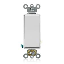 Leviton Decora Plus 20 Amp Switch White R52 05621 2ws The Home Depot