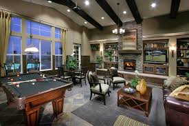 Many Rec Room Spaces Receive A Notoriously Masculine Design With Heavy Leather Chairs And Dark Curtains But The Addition Recreational Room Rec Room New Homes
