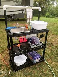 Diy portable barbecue one of the great ways to enjoy the outdoor is through outdoor cooking. Diy Camping Sink Refresh Living