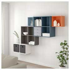Ikea Eket Wall Mounted Cabinet Combination Multicolor Diy Storage Ideas For Small Bedrooms Living Room Design Diy Ikea Storage Boxes