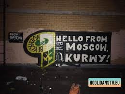 The singular graffito is rarely used except in archeology) is writing or drawings made on a wall or other surface, usually without permission and within public view. Hooliganstv Sur Twitter Russia 19 06 2020 Cska Moscow With Anti Gks Belchatow Graffiti Hello From Moscow You Whores Cska Has A Good Relationship With Widzew Which Also Has Its Fan Base In