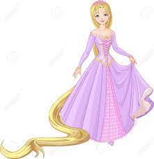 Your hair has to be very long and has to have long layers so that nothing sticks out of the ponytail. Very Cute And Beautiful Princess Rapunzel With Long Hair Royalty Free Cliparts Vectors And Stock Illustration Image 9078413