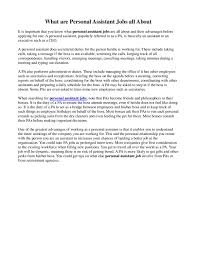 They perform mostly administrative duties and clerical duties. Personal Assistant Jobs By Lucile Bruno Issuu
