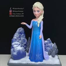 Handmade Elsa from polymer clay, part 2 #frozen #elsa