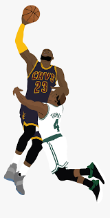 Check out our lebron james dunk selection for the very best in unique or custom, handmade pieces from our wall décor shops. Lebron James Dunk On Isaiah T Lebron James Dunk Art Hd Png Download Kindpng