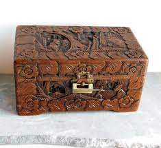Get great deals on ebay! Vintage Hand Carved Wooden Camphor Chest W Brass Lock 1920s 1950s Probably From Hong Kong Chinese Asian Wood Jewelry Box 10 X 6 X 5 Hand Painted Porcelain Wood Jewelry Box High Relief