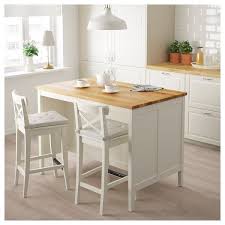 Tornviken Kokso Off White Ek Langd 126 Cm Ikea Ikea Kitchen Island Freestanding Kitchen Island Kitchen Island With Seating
