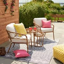 Sonoma Goods For Life Tramonto Set Of Two Nesting Side Tables Wicker Patio Chairs Patio Chairs Small Patio Furniture