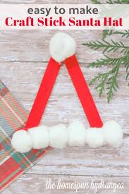 How to make a mini christmas yarn hat | christmas craft for kids i hope you have enjoyed this easy kids craft and if you like what. Santa Claus Hat Christmas Craft The Homespun Hydrangea