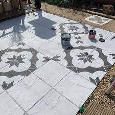 Try something more powerful, such as petrol, white spirit, or acetone (nail varnish remover). Homeowner Uses Stencil To Paint The Patio And It Looks Amazing
