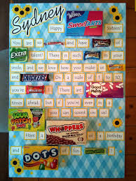 Happy Birthday Poster Board Ideas Pin By Jennifer Passey On It S A Gift Candy Bar Birthday Birthday Candy Posters Birthday Poster