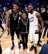 Giannis Mama Antetokounmpo And Lebron Basketball Star Gianni Nba Players