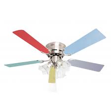 We've compiled a list of the best small ceiling fans. Kisa Nickel With Light Multicolour Blades Suitable For Low Ceilings By Pepeo Anemis