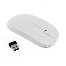 Slim 2 4 Ghz Optical Wireless Mouse Receiver For Laptop Pc Mac White In 2020 Wireless Mouse Wireless Optical Mouse Laptop Mouse