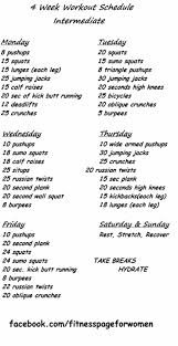Pin By Amanda O On Exercise Fitness Weekly Workout 4 Week Workout Weight Training Schedule