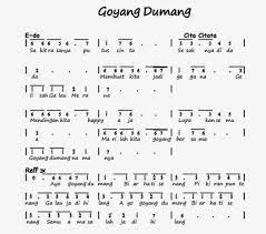 Not Angka Lagu Goyang Dumang - Not Angka