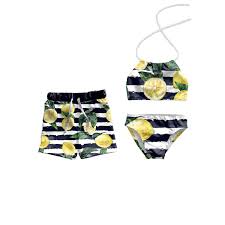 Soft and comfy bathing suits for surfing. Brother And Sister Matching Swimsuits Lemon Striped Matching Etsy Baby Girl Swimsuit Kid Swim Suits Toddler Swimsuits