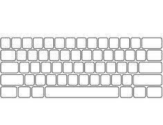 Black And White Computer Keyboard Clipart Computer Keyboard And Keypad Blank Keyboard Computer Computer Keyboard