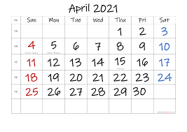 Free Printable April 2021 Calendar In 2020 Printable Calendar Template 2021 Calendar Monthly Calendar Printable