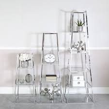 We stock a wide selection of storage products that will overall product weight: Otis Small Metal And Clear Glass Ladder Style Shelving Display Unit Picture Perfect Home