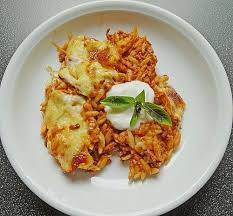 Griechischer Nudelauflauf Mit Kritharaki Von Jubee Chefkoch Kritharaki Nudelauflauf Griechische Nudeln