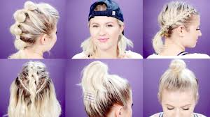 7 Easy Gym Workout Short Hairstyles Tutorial Milabu Short Hair Tutorial Hair Tutorial Short Hair Styles