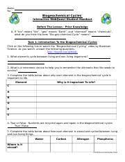 On this page you can read or download biogeochemical cycles webquest answers key in pdf format. Biogeochemical Cycles Webquest Student Handout Pdf Name Per Biogeochemical Cycles Interactive Webquest Student Handout Prior Knowledge In This Lesson Course Hero