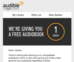 We have over 1000 to choose from. Free Random Credit Thanks Audible Audible