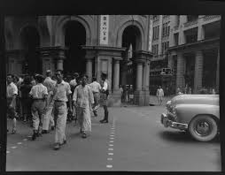 Photo From Natlib Govt Nz Street Scene Hong Kong Featuring Pedestrians Crossing The Road 1949 Street Scenes Hong Kong History Pictures