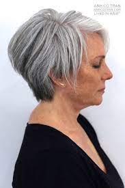 Anh Co Tran Short Grey Hair Short Silver Hair Short Hair Styles