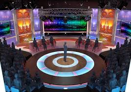 3d Virtual Tv Studio Entertainment Set 3 Galleries Scene Entertainment Sets Stage Set Design Stage Lighting Design
