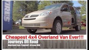 Toyota's sienna minivan remains barely changed since it's introduction in 2011, minor details excepted. The Cheapest Overland Van Ever Built Journeys Off Road Youtube