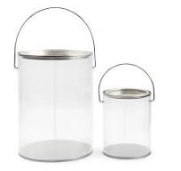 Cornucopia Brands Clear Plastic Paint Cans (Gallon and Quart Combo, Set of  2); Paint Buckets for Decor & Crafts; Not Intended for Liquid or Heavy ...