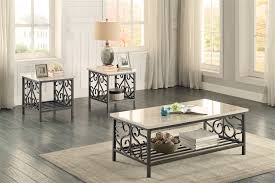 The pieces are made of bianco fenice marble, white carrara marble. Top Material Level Of Assembly Marble Granite Lembo Two Tone Occasional 3 Piece Coffee Table Set Full Assembly Needed Tables Living Room Table Sets Femsa Com