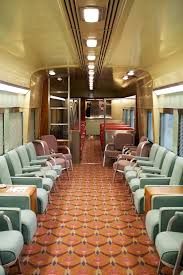 Inside A Vintage Train Car Gct100 Vintage Train Luxury Train Train Car