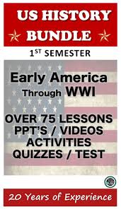 My Us History Bundle Is Everything I Teach The First Semester It Includes Varies Versions Of Notes History Lesson Plans Social Studies Social Studies Lesson