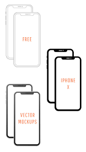 Free Iphone X Vector Mockups Simple Minimal Iphone X Vector Mockups Free For Commercial And Personal Use Illustrator And Svg Files Three Different Styles