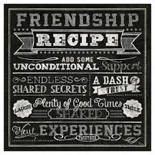 Recipe For Friendship Wall Art Friendship Recipe Friendship Wall Tangletown Fine Art