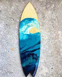 Maybe you would like to learn more about one of these? Surfboard Wave Home Decor Fluid Art Wave Art Wall Hanging Ocean Decor Wooden Decor Surfboard Art Surfboard Painting Surfboard