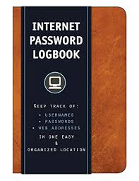 While potential loss is a reasonable argument for why notes should be vague. Internet Password Logbook Cognac Leatherette Keep Track Of Usernames Passwords Web Addresses In One Easy Buy Online In Saint Vincent And The Grenadines At Saintvincent Desertcart Com Productid 50196580