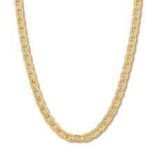 Discover gleaming 14k gold necklace chains and pendant sets in beautiful styles. Men S Mariner Link Necklace 14k Yellow Gold 22 Length Kay