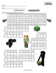 Codebreakers Minecraft Top Fun Activity Minecraft School Minecraft Activities Minecraft Worksheets