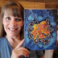 Acrylic paint art by Dan Feen