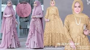 Gambar model dress batik untuk wanita gemuk no 353 2018 2019. 73 Model Baju Muslim Brokat Untuk Wanita Gemuk Agar Terlihat Langsing Dan Kurus Youtube
