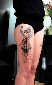 Tatuaż podwiązki czyli szkice tatuażu i zdjęcia. Tatuaz Udo Wiatrak Przez Dead Romanoff Tattoo