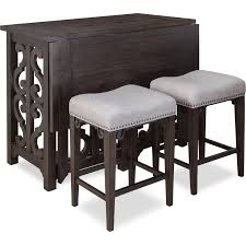 Charthouse Breakfast Bar And 2 Counter Height Backless Stools Value City Furniture And Matt Backless Stools Value City Furniture American Signature Furniture