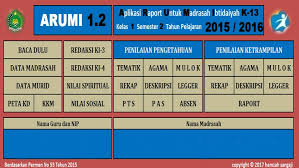 Maybe you would like to learn more about one of these? Aplikasi Rapor Mi Kelas 1 2 4 5 Kurikulum 2013 Format Excel