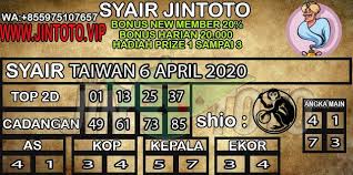 Prediksi Taiwan 6 April 2020 Agen Online Games