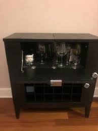 Crate & barrel estilo cabinet #cabinet #crate__barrel #crate_and_barrel #estilo. Crate And Barrel Bar Parker Spirits Ebony Cabinet Ebay